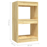 NNEVL Book Cabinet 40x30x71.5 cm Solid Pinewood