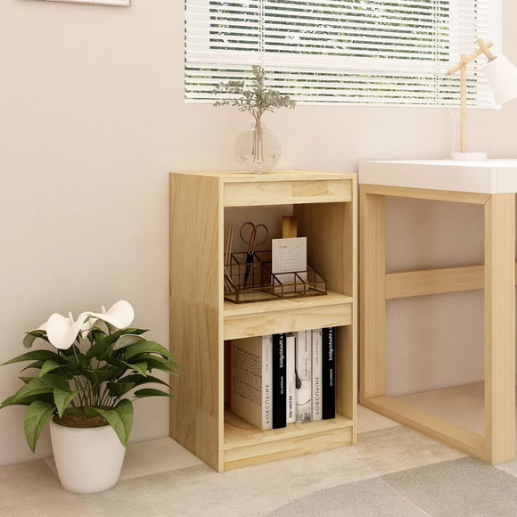 NNEVL Book Cabinet 40x30x71.5 cm Solid Pinewood