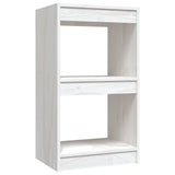NNEVL Book Cabinet White 40x30x71.5 cm Solid Pinewood