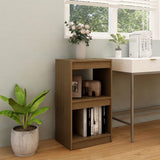 NNEVL Book Cabinet Honey Brown 40x30x71.5 cm Solid Pinewood
