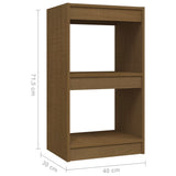 NNEVL Book Cabinet Honey Brown 40x30x71.5 cm Solid Pinewood