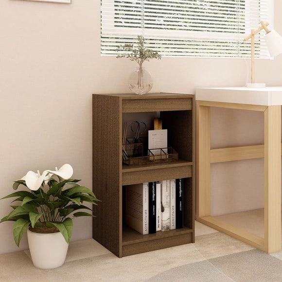 NNEVL Book Cabinet Honey Brown 40x30x71.5 cm Solid Pinewood