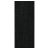 NNEVL Book Cabinet Black 40x30x71.5 cm Solid Pinewood