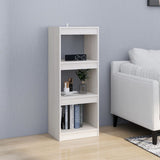 NNEVL Book Cabinet/Room Divider White 40x30x103.5 cm Solid Pinewood