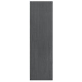 NNEVL Book Cabinet/Room Divider Grey 40x30x103.5 cm Solid Pinewood