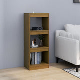 NNEVL Book Cabinet/Room Divider Honey Brown 40x30x103.5 cm Pinewood