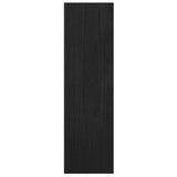 NNEVL Book Cabinet/Room Divider Black 40x30x103.5 cm Solid Pinewood
