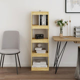 NNEVL Book Cabinet Room Divider 40x30x135.5 cm Pinewood
