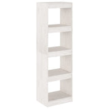 NNEVL Book Cabinet Room Divider White 40x30x135.5 cm Pinewood