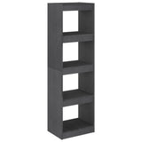 NNEVL Book Cabinet Room Divider Grey 40x30x135.5 cm Pinewood