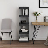 NNEVL Book Cabinet Room Divider Grey 40x30x135.5 cm Pinewood