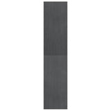 NNEVL Book Cabinet Room Divider Grey 40x30x135.5 cm Pinewood