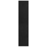 NNEVL Book Cabinet Room Divider Black 40x30x135.5 cm Pinewood