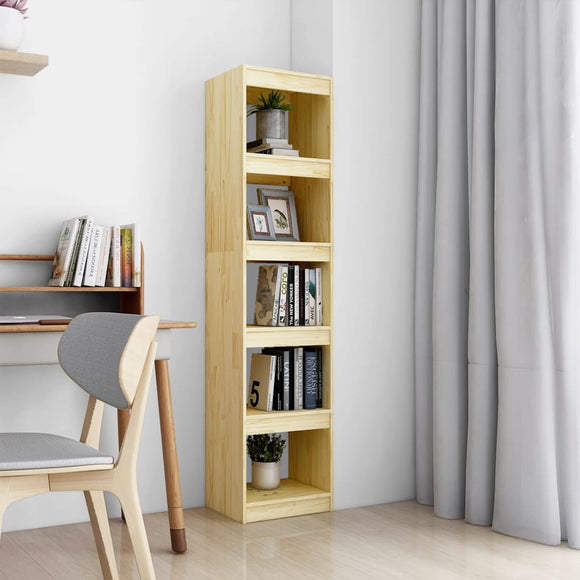NNEVL Book Cabinet/Room Divider 40x30x167.5 cm Solid Pinewood