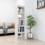 NNEVL Book Cabinet/Room Divider White 40x30x167.5 cm Solid Pinewood