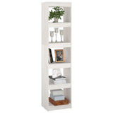 NNEVL Book Cabinet/Room Divider White 40x30x167.5 cm Solid Pinewood