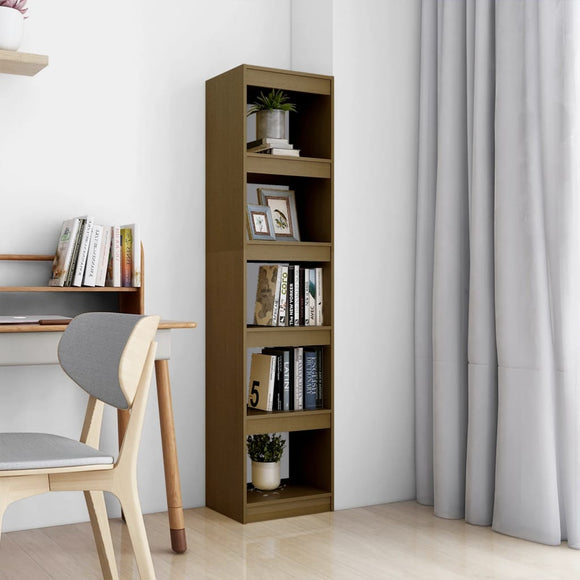 NNEVL Book Cabinet/Room Divider Honey Brown 40x30x167.5 cm Solid Pinewood