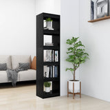 NNEVL Book Cabinet/Room Divider Black 40x30x167.5 cm Solid Pinewood