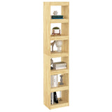 NNEVL Book Cabinet/Room Divider 40x30x199 cm Solid Pinewood