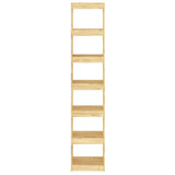 NNEVL Book Cabinet/Room Divider 40x30x199 cm Solid Pinewood