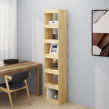NNEVL Book Cabinet/Room Divider 40x30x199 cm Solid Pinewood