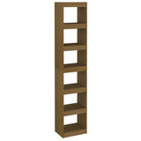 NNEVL Book Cabinet/Room Divider Honey Brown Solid Pinewood