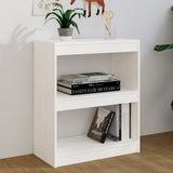 NNEVL Book Cabinet/Room Divider White 60x30x71.5 cm Solid Wood Pine