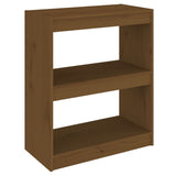 NNEVL Book Cabinet/Room Divider Honey Brown 60x30x71.5 cm Wood Pine