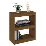 NNEVL Book Cabinet/Room Divider Honey Brown 60x30x71.5 cm Wood Pine