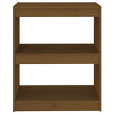 NNEVL Book Cabinet/Room Divider Honey Brown 60x30x71.5 cm Wood Pine