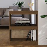 NNEVL Book Cabinet/Room Divider Honey Brown 60x30x71.5 cm Wood Pine