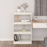 NNEVL Book Cabinet/Room Divider White 60x30x103.5 cm Solid Wood Pine