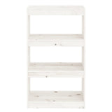 NNEVL Book Cabinet/Room Divider White 60x30x103.5 cm Solid Wood Pine