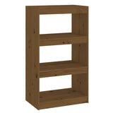 NNEVL Book Cabinet/Room Divider Honey Brown 60x30x103.5 cm Wood Pine