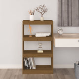 NNEVL Book Cabinet/Room Divider Honey Brown 60x30x103.5 cm Wood Pine