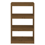 NNEVL Book Cabinet/Room Divider Honey Brown 60x30x103.5 cm Wood Pine