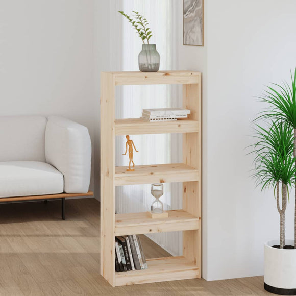 NNEVL Book Cabinet/Room Divider 60x30x135.5 cm Solid Wood Pine