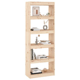 NNEVL Book Cabinet/Room Divider 60x30x167.5 cm Solid Wood Pine