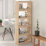 NNEVL Book Cabinet/Room Divider 60x30x167.5 cm Solid Wood Pine
