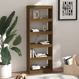 NNEVL Book Cabinet/Room Divider Honey Brown 60x30x167.5 cm Wood Pine