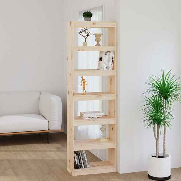 NNEVL Book Cabinet/Room Divider 60x30x199.5 cm Solid Wood Pine