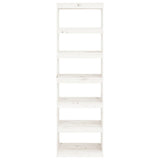 NNEVL Book Cabinet/Room Divider White 60x30x199.5 cm Solid Wood Pine
