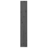NNEVL Book Cabinet/Room Divider Grey 60x30x199.5 cm Solid Wood Pine