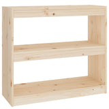 NNEVL Book Cabinet/Room Divider 80x30x71.5 cm Solid Wood Pine