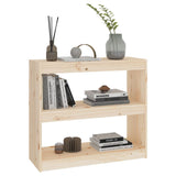 NNEVL Book Cabinet/Room Divider 80x30x71.5 cm Solid Wood Pine