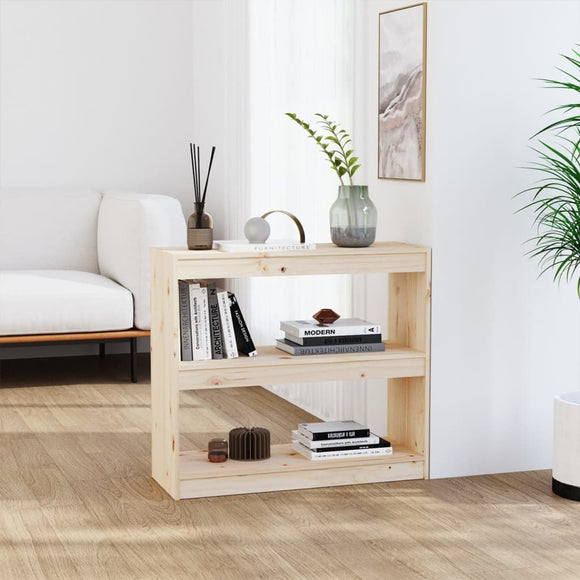 NNEVL Book Cabinet/Room Divider 80x30x71.5 cm Solid Wood Pine