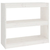 NNEVL Book Cabinet/Room Divider White 80x30x71.5 cm Solid Wood Pine