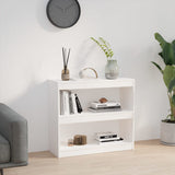 NNEVL Book Cabinet/Room Divider White 80x30x71.5 cm Solid Wood Pine