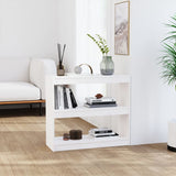 NNEVL Book Cabinet/Room Divider White 80x30x71.5 cm Solid Wood Pine