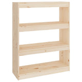 NNEVL Book Cabinet/Room Divider 80x30x103.5 cm Solid Wood Pine